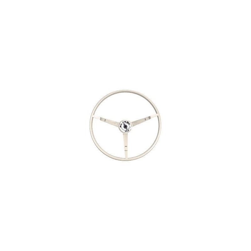 FORD MUSTANG 1965-1966 VOLANT STANDARD BLANC Standard steering wheel white SCOTT DRAKE C5ZZ-3600-WT