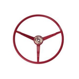 FORD MUSTANG 1966 VOLANT STANDARD ROUGE FONCE Standard steering wheel dark red SCOTT DRAKE C6ZZ-3600-DR