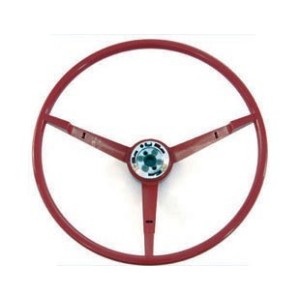 FORD MUSTANG 1967 VOLANT STANDARD ROUGE FONCE Standard steering wheel dark red SCOTT DRAKE C7ZZ-3600-DR