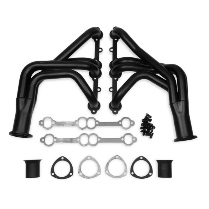 CHEVROLET CORVETTE C2 C3 1963-1974 265 350 400 COLLECTEUR D ECHAPPEMENT PAINT NOIR Flowtech 11106FLT