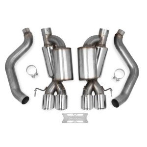 CHEVROLET CORVETTE C6 CORVETTE 2005-2008 AXLE BACK EXHAUST W/MUFFLERS Hooker 70401312-RHKR