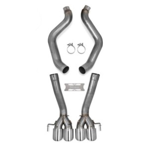 CHEVROLET CORVETTE 2009-2013 C6 CORVETTE AXLE BACK EXHAUST W/O MUFFLERS Hooker 70401316-RHKR
