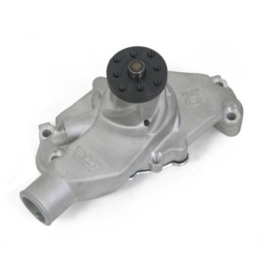 CHEVROLET CORVETTE LTS - SMALL BLOCK CHEVROLET SBC SHORT CORVETTE TEAM G WATER PUMP - SATIN Weiand 9220