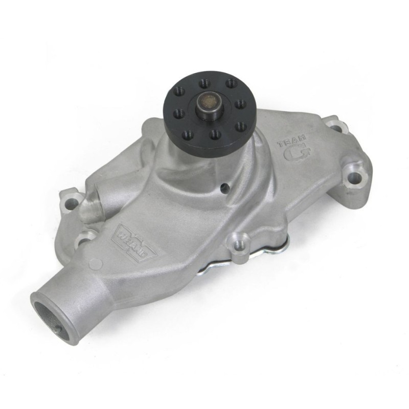 CHEVROLET CORVETTE LTS - SMALL BLOCK CHEVROLET SBC SHORT CORVETTE TEAM G WATER PUMP - SATIN Weiand 9220