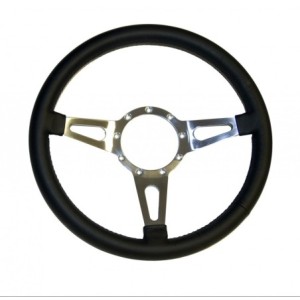 FORD MUSTANG 1965-1973 VOLANT CORSO FEROCE NOIR CUIR 9 TROUS 14 POUCES Corso Feroce Mustang Black Leather 9 Hole Steering Wheel