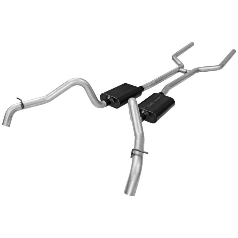 63.5mm (2.5 pouces) CHEVROLET CAMARO 1967-1968 V8 LIGNE D ECHAPPEMENT ACIER DOUBLE 2.5 POUCES + FIXATIONS Exhaust American Thund