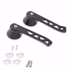 CHEVROLET CAMARO POIGNEE DE PORTE INTERIEUR ALUMINIUM NOIR Pro-touring Billet Interior Door Handle (GM & Ford) - Black RING BROT
