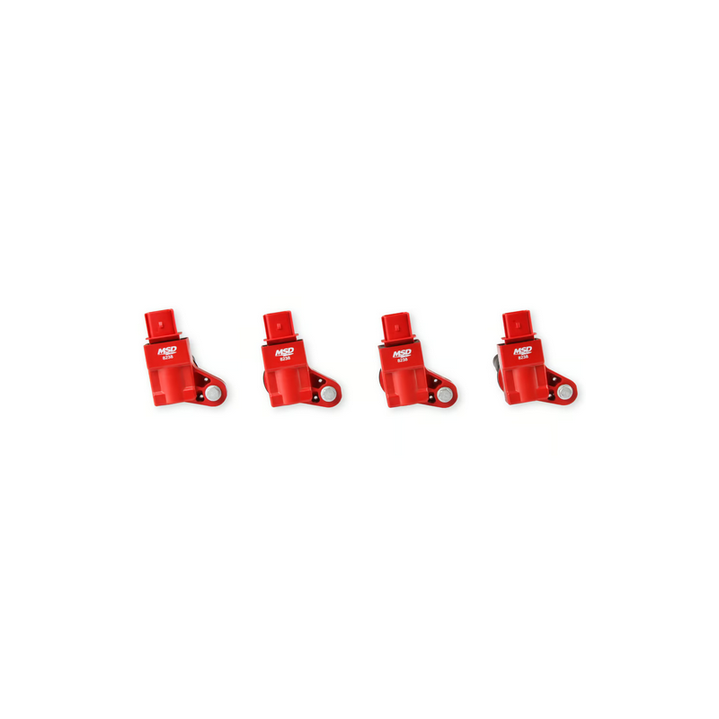 CHEVROLET CAMARO 2.0L TURBO 2016-2020 LOT DE 4 BOBINES CRAYON ROUGE Coil Gm 2.0l Turbo Red MSD 82384