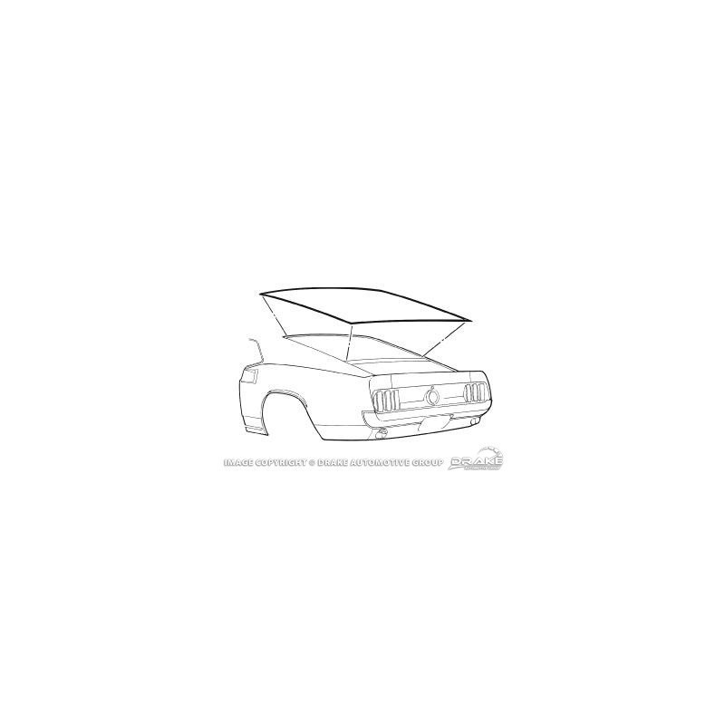 FORD MUSTANG 1969-1970 SPORTSROOF FASTBACK JOINT DE VITRE LUNETTE ARRIERE Rear Window Seal Fastback DANIEL CARPENTER C9ZZ-634208