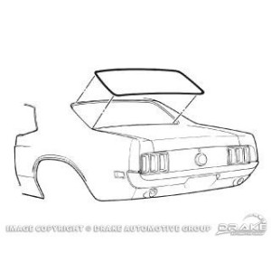 FORD MUSTANG 1969-1970 COUPE JOINT DE VITRE LUNETTE ARRIERE Rear Window Seal coupe SCOTT DRAKE D0ZZ-6542084