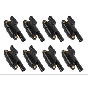 CHEVROLET CORVETTE 2005-2013 V8 364 376 427 BOBINES D'ALLUMAGE RONDE NGK Ignition Coils M5293-8 LOT DE 8