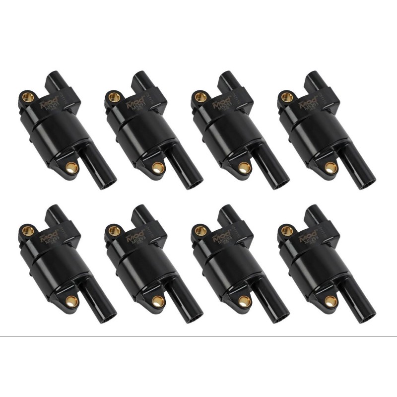 CHEVROLET CORVETTE 2005-2013 V8 364 376 427 BOBINES D'ALLUMAGE RONDE NGK Ignition Coils M5293-8 LOT DE 8