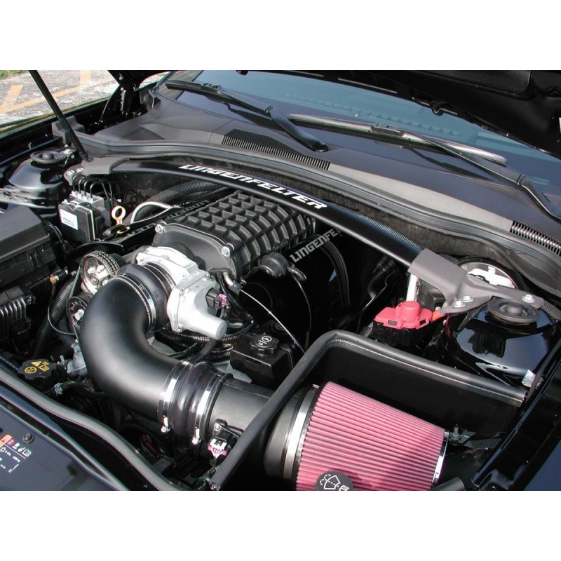 CHEVROLET CAMARO 2011-2014 SS BARRE DE RENFORT EN ALUMINIUM PEINT EN NOIR Lingenfelter Performance Engineering Shock Tower Brace