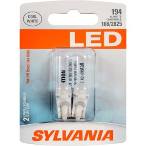 CHEVROLET CORVETTE 1976-2004 PAIRE D'AMPOULES LED BLANCHES POUR PANNEAU D'INSTRUMENTATION COMPTEUR DE VITESSES Sylvania Lighting