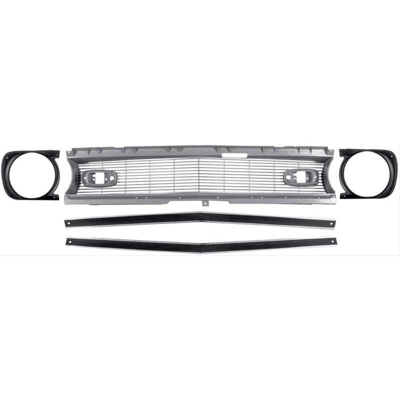 CHEVROLET CAMARO 1968 KIT GRILLE DE CALANDRE COMPLÈTE STANDARD AVEC INSERTS OER Standard Grilles R5026C
