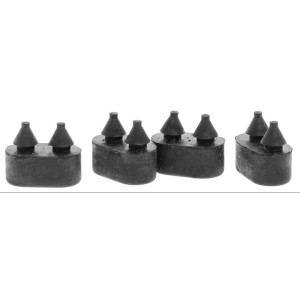 CHEVROLET IMPALA 1965-1966 LOT DE 4 TAMPONS DE PORTE Soffseal Individual Position Weatherstripping Seals Bumpers SS-2321
