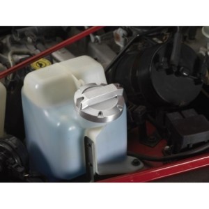 JEEP WRANGLER 1997-2006 TJ CACHE BOUCHON DE BOCAL DE LIQUIDE LAVE GLACE ALUMINIUM Washer Fluid cap cover SCOTT DRAKE JP-120015-B
