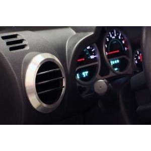 JEEP WRANGLER 2007-2010 JK AC Vent Bezel Trim 4 piece set SCOTT DRAKE JP-180000-AL