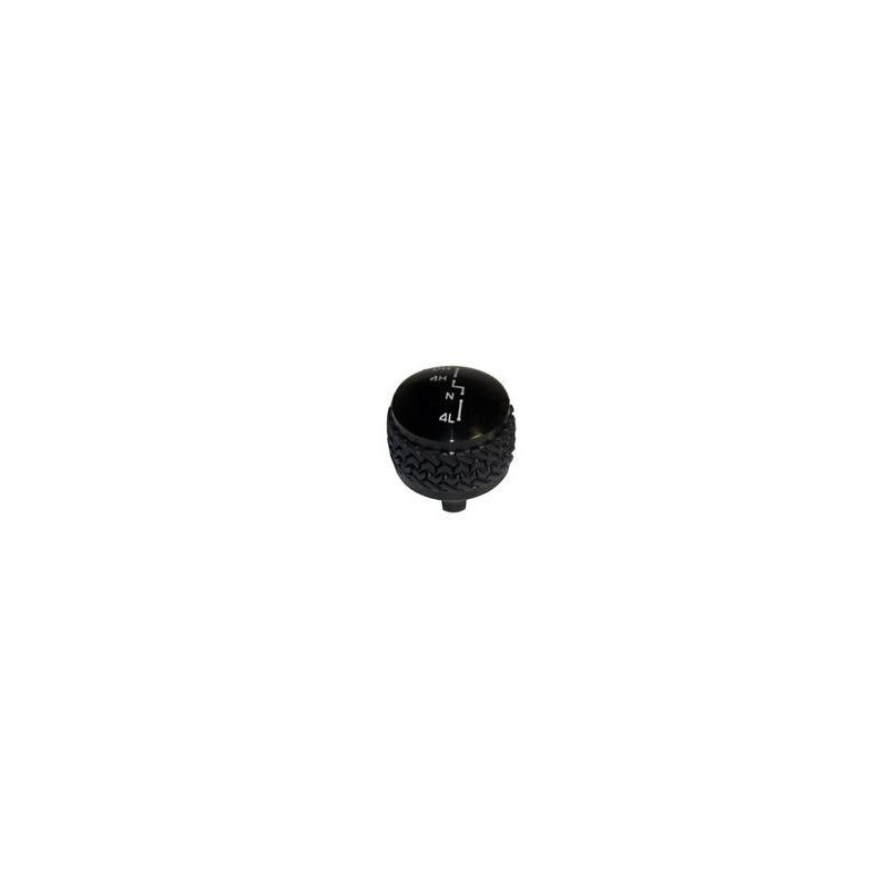 JEEP WRANGLER 1997-2006 YJ POMMEAU DE LEVIER DE VITESSES 4 VITESSES NOIR 4 wheel drive Transfer Case knob black SCOTT DRAKE JP-1