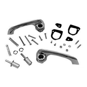 FORD MUSTANG 1964-1966 KIT DE POIGNEES DE PORTE CHROME POLI QUALITE SHOW Show quality door handles polished chrome SCOTT DRAKE C