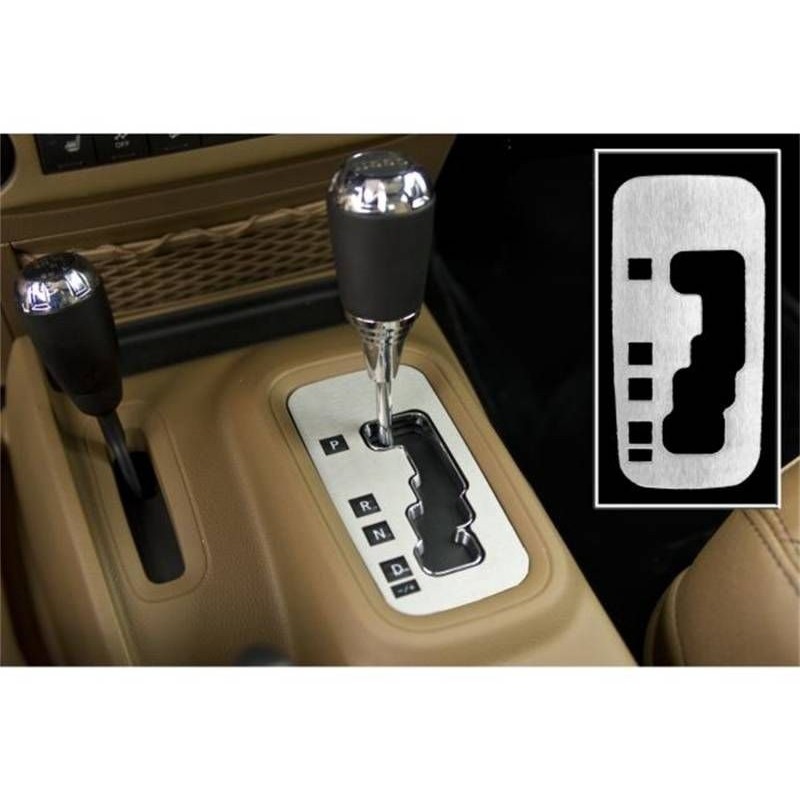 JEEP WRANGLER 2012-2014 JK PLAQUE DE CONSOLE DE BOITE DE VITESSES AUTOMATIQUE Shifter plate automatic SCOTT DRAKE JP-1812004-AL