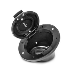 JEEP WRANGLER 2007-2014 JK TRAPPE A ESSENCE NOIRE Fuel Door Assembly all black SCOTT DRAKE JP-190004-BLACK