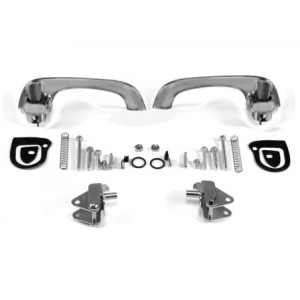 FORD MUSTANG 1967-1968 KIT DE POIGNEES DE PORTE SATIN QUALITE SHOW Show quality door handles satin SCOTT DRAKE C7ZZ-6522404-5S