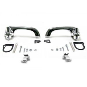 FORD MUSTANG 1969-1970 KIT DE POIGNEES DE PORTE CHROME POLI QUALITE SHOW Show quality door handles polished chrome SCOTT DRAKE C