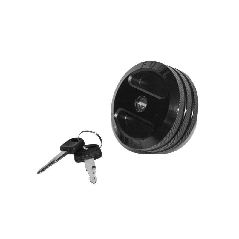 JEEP 2001-2006 TJ BOUCHON D ESSENCE ALUMINIUM NOIR Billet Fuel Cap black SCOTT DRAKE JP-190005-BLK