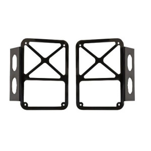 JEEP 2007-2014 PAIRE DE GRILLES DE FEU ARRIERES Tail Lamp Guards black pair SCOTT DRAKE JP-190007-BK