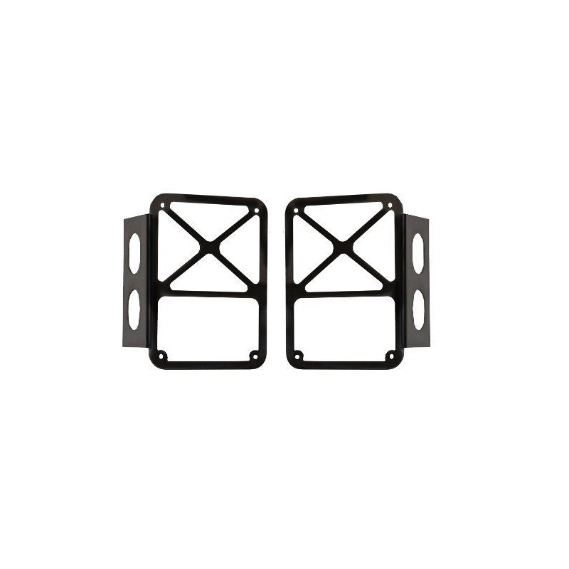 JEEP 2007-2014 PAIRE DE GRILLES DE FEU ARRIERES Tail Lamp Guards black pair SCOTT DRAKE JP-190007-BK