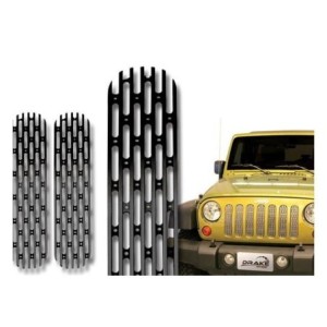 JEEP 2007-2014 JK INSERTS DE GRILLE NOIR Grille Inserts Black SCOTT DRAKE JP-190008-BLACK