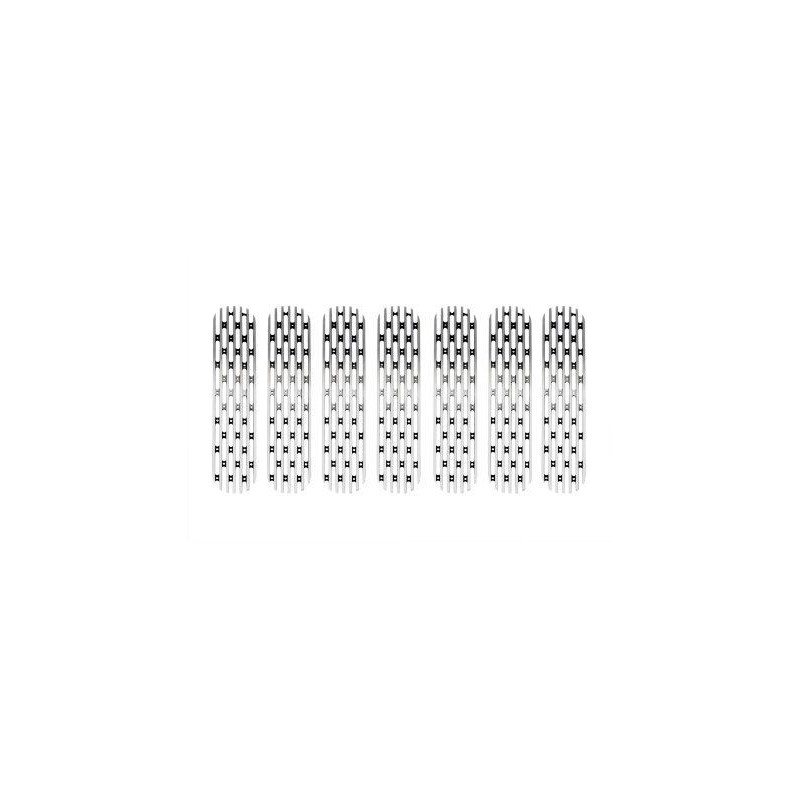 JEEP 2007-2014 JK INSERTS DE GRILLE POLI Grille Inserts Polished SCOTT DRAKE JP-190008-POLSH