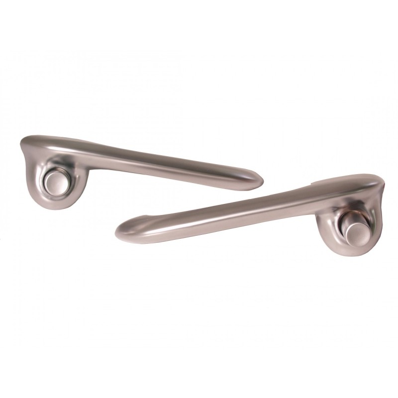 FORD MUSTANG 1969-1970 KIT DE POIGNEES DE PORTE CHROME SATINE QUALITE SHOW Show quality door handles satin chrome SCOTT DRAKE C9