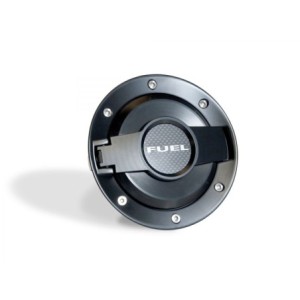 DODGE CHALLENGER 2008-2022 TRAPPE A ESSENCE TOUT NOIR Fuel Door Assembly All black SCOTT DRAKE MO-210001-BLACK