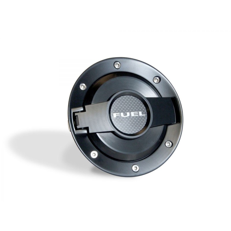 DODGE CHALLENGER 2008-2022 TRAPPE A ESSENCE TOUT NOIR Fuel Door Assembly All black SCOTT DRAKE MO-210001-BLACK