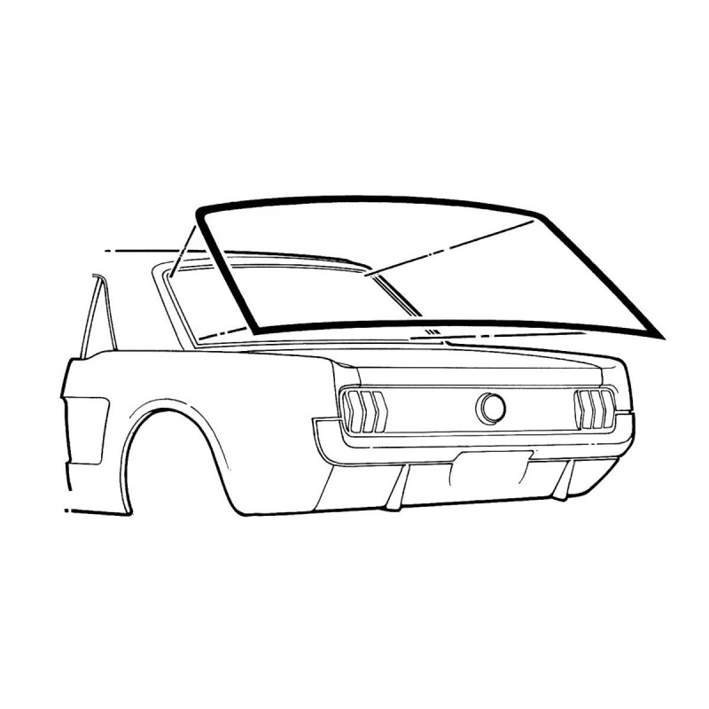 MERCURY COUGAR 1969-1970 JOINT D'ÉTANCHEITÉ DE FENÊTRE ARRIÈRE cougar rear window weather seal DANIEL CARPENTER C9WY-6542084