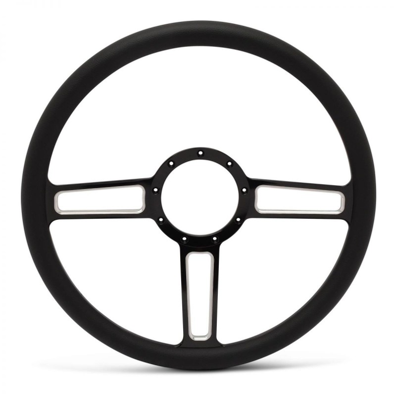VOLANT SPORT 38 CM 9 TROUS Launch Billet Steering Wheels Eddie Motorsports MS140-34HL