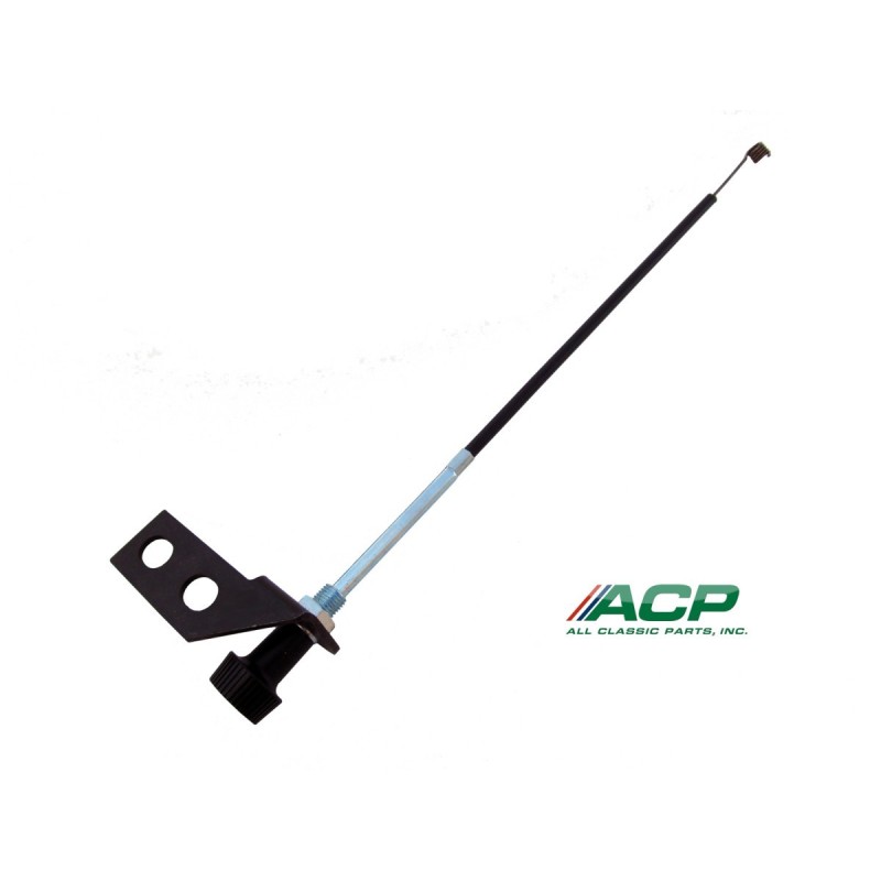MERCURY COUGAR 1967-1968 CABLE DE CONTROLE D ARRIVEE D AIR FRAIS AVEC SUPPORT fresh air control cable with bracket ACP FM-BA031