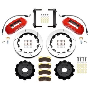 DODGE RAM 1500 2019-2022 V6 ET V8 KIT FREINS AVANT 6 PISTONS ROUGE TX6R Big Brake Front Brake Kits WILWOOD 140-16790-R