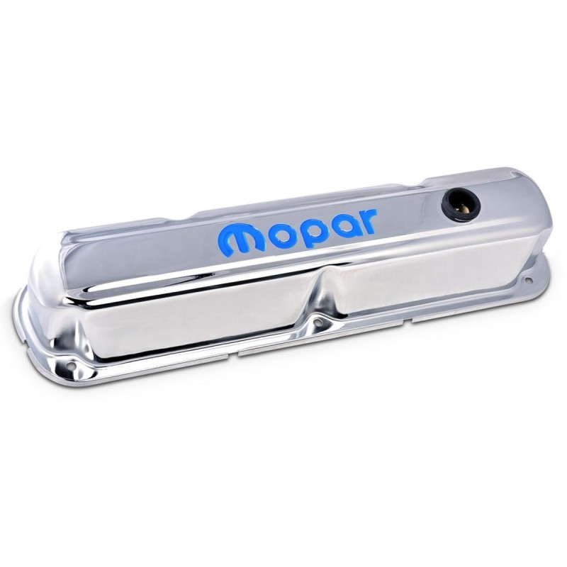 DODGE CHALLENGER 1970-1974 V8 318 340 360 PAIRE DE CACHE CULBUTEURS FINITION CHROME Proform Stamped Steel Mopar Valve Covers 440