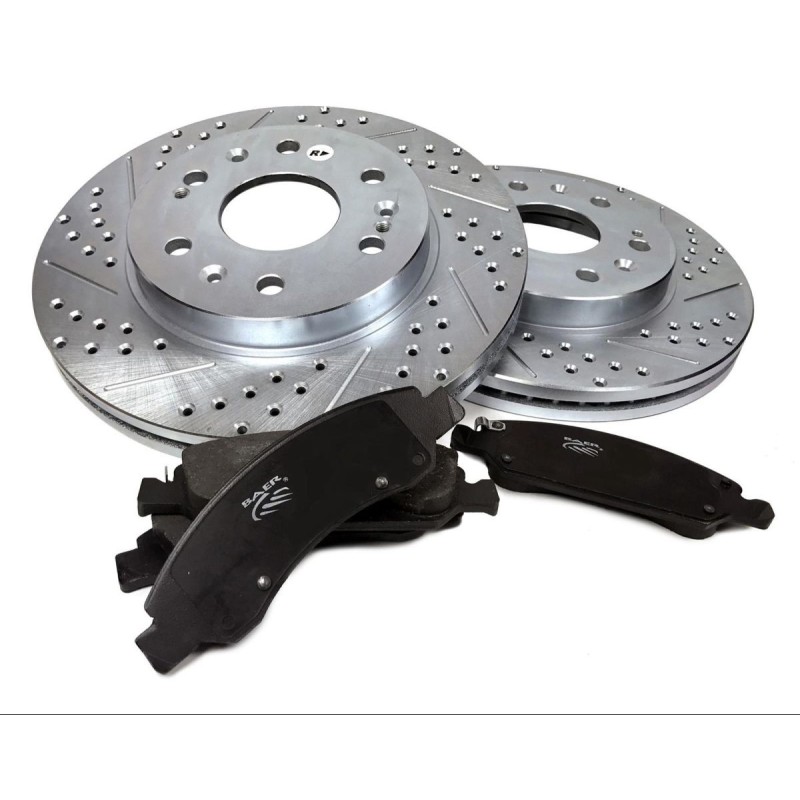 DODGE CHALLENGER 2009-2017 V6 215 220 V8 345 370 392 KIT DISQUES ET PLAQUETTES ARRIÈRE Baer Disc Brake Systems Brake Rotor and P