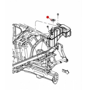 DODGE CHALLENGER 2008-2023 BOUCHON DE RÉSERVOIR DE LIQUIDE DE REFROIDISSEMENT Mopar Replacement Overflow and Recovery Tanks 5511