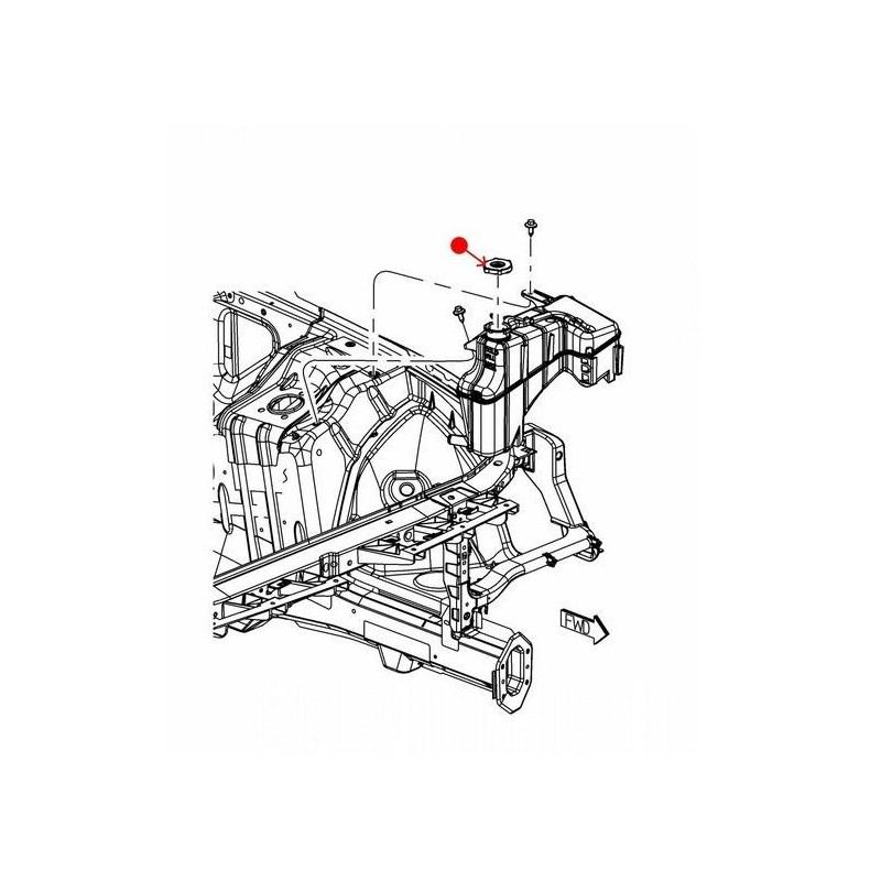 DODGE CHALLENGER 2008-2023 BOUCHON DE RÉSERVOIR DE LIQUIDE DE REFROIDISSEMENT Mopar Replacement Overflow and Recovery Tanks 5511