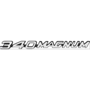 DODGE CHARGER 1971-1973 EMBLEME DE CAPOT CHROME DODGE 340 MAGNUM OER Reproduction Emblems 3573632 à l'unité
