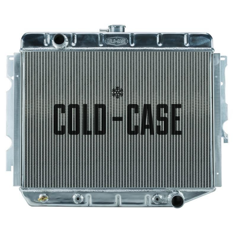 DODGE CHARGER 1968-1973 V8 318 340 360 RADIATEUR HAUTE PERFORMANCE 2 RANGÉES EN ALUMINIUM POUR BOITE AUTOMATIQUE Cold Case Perfo