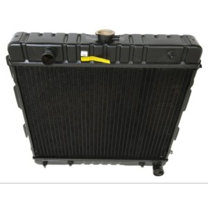 DODGE CHARGER 1968-1973 L6 225 V8 318 340 RADIATEUR STYLE ORIGINE 2 RANGÉES EN CUIVRE/LAITON FINITION NOIR POUR BOITE AUTOMATIQU