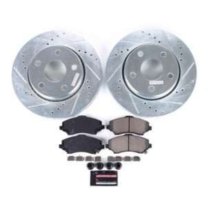 JEEP WRANGLER 2007-2018 V6 220 231 KIT COMPLET FREIN SPORT AVANT ET ARRIÈRE AVEC DISQUES RAINURES ET PERCES ET ÉTRIERS PowerStop
