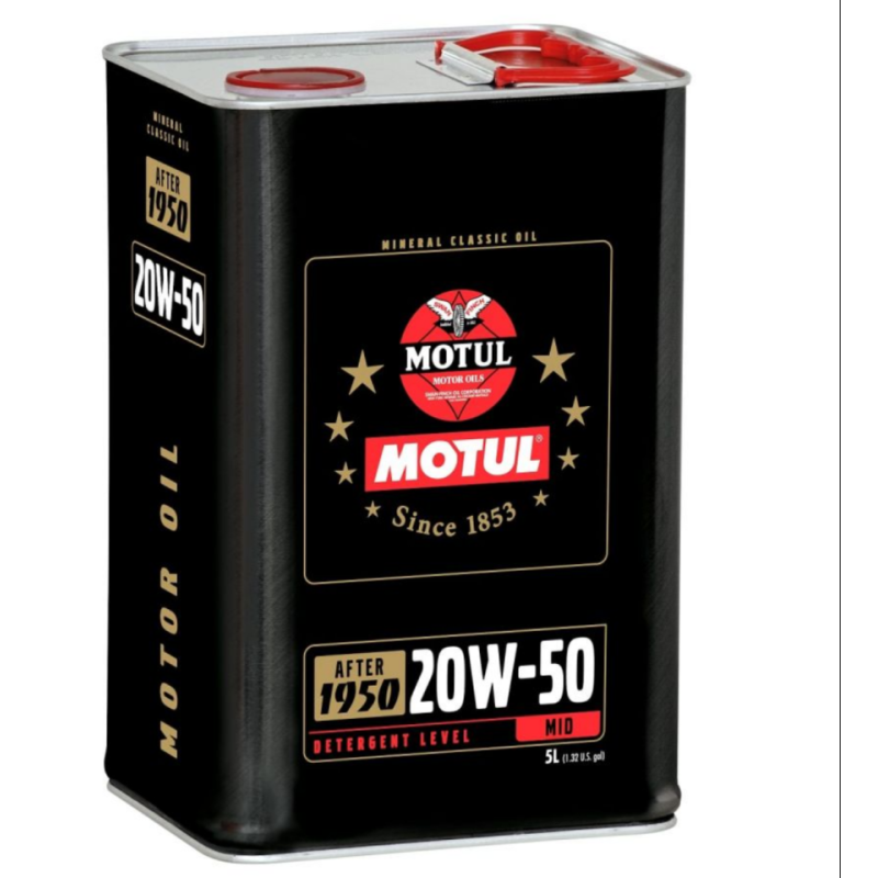 MOTUL AUTO huile moteur CLASSIC 20w50 Minérale avec zddp 5 Litres 110622