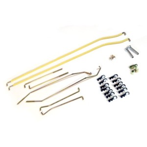 FORD MUSTANG 1969-1970 TRINGLERIE D OUVERTURE DES PORTES Door Latch Rod Control Set SCOTT DRAKE C9ZZ-6521940-KT